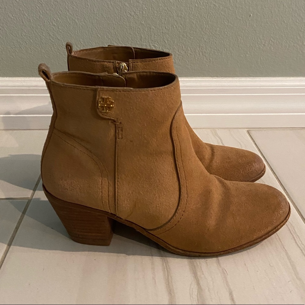 Tory Burch Suede Ankle Boots